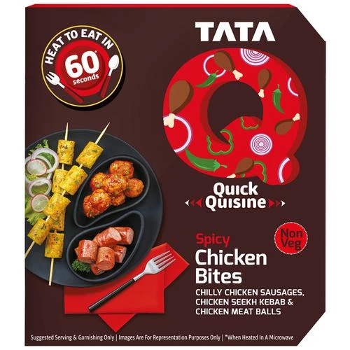 TATA Q Heat To Eat - Spicy Chicken Bites, 180 g-2.webp